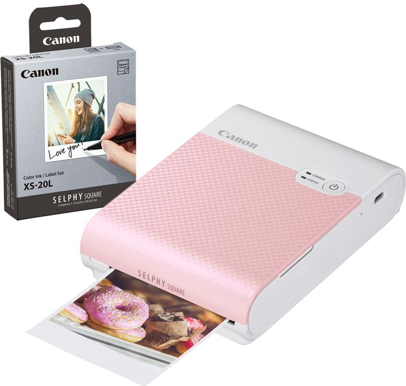Canon Selphy Square QX10 růžová + papíry 20ks