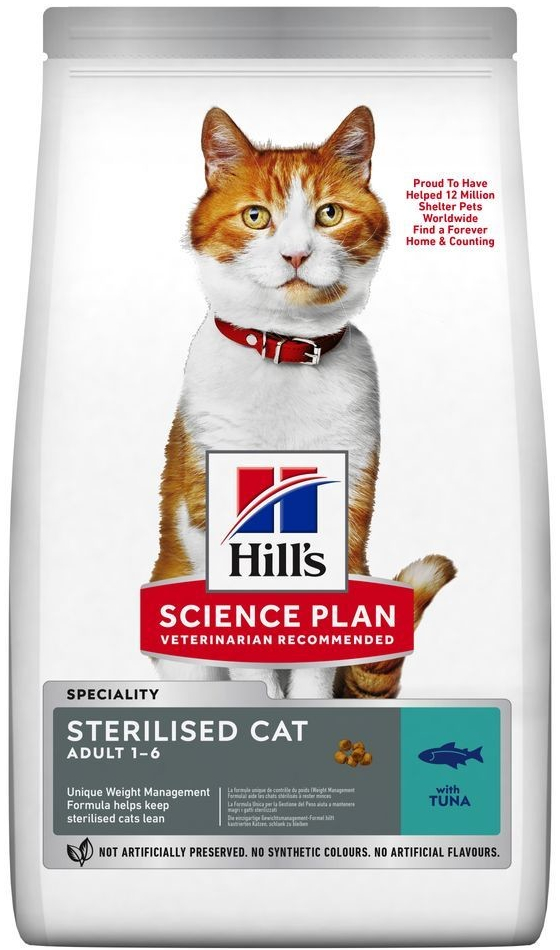 Hill\'s Science Plan Feline Adult Sterilised Cat Tuna 10 kg