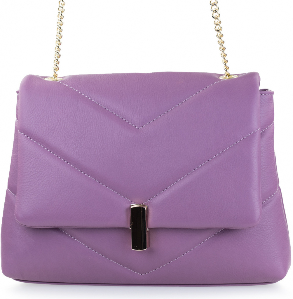 Elegantní italská kabelka fialová