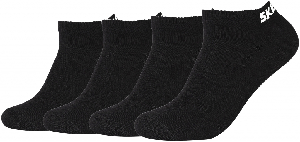 Skechers pánské ponožky 4 kusy nízká černá