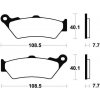 Brzdové destičky Brembo přední BMW F 650 GS, Dakar rok 01-07
