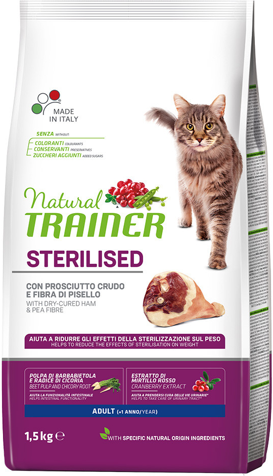 Natural Trainer Adult Sterilised Ham 2 x1,5 kg