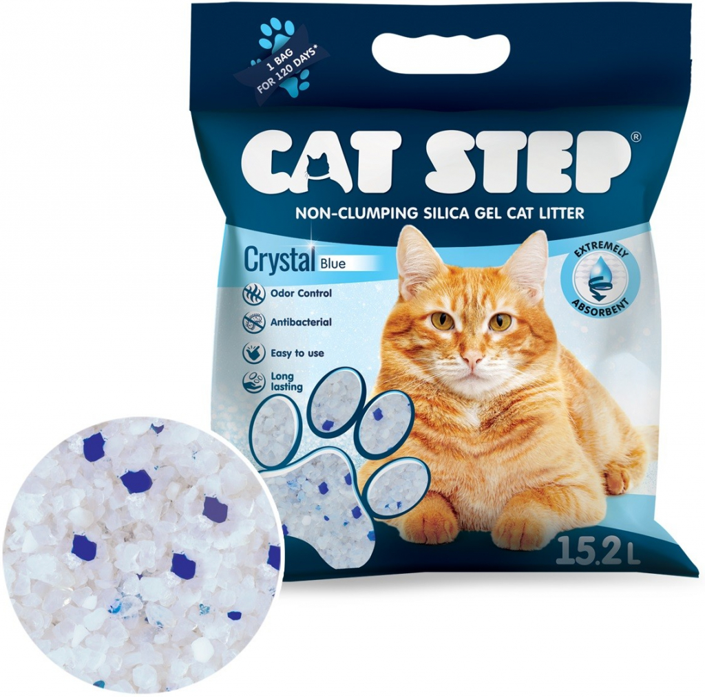 Cat Step Crystal Blue 6,68 kg 15,2 l