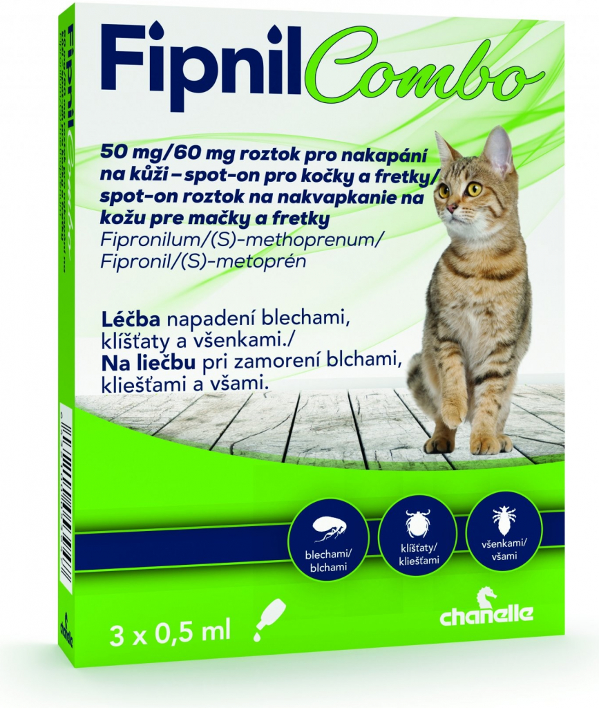 Fipnil Combo Spot-on Cat 50 / 60mg 3 x 0,5 ml