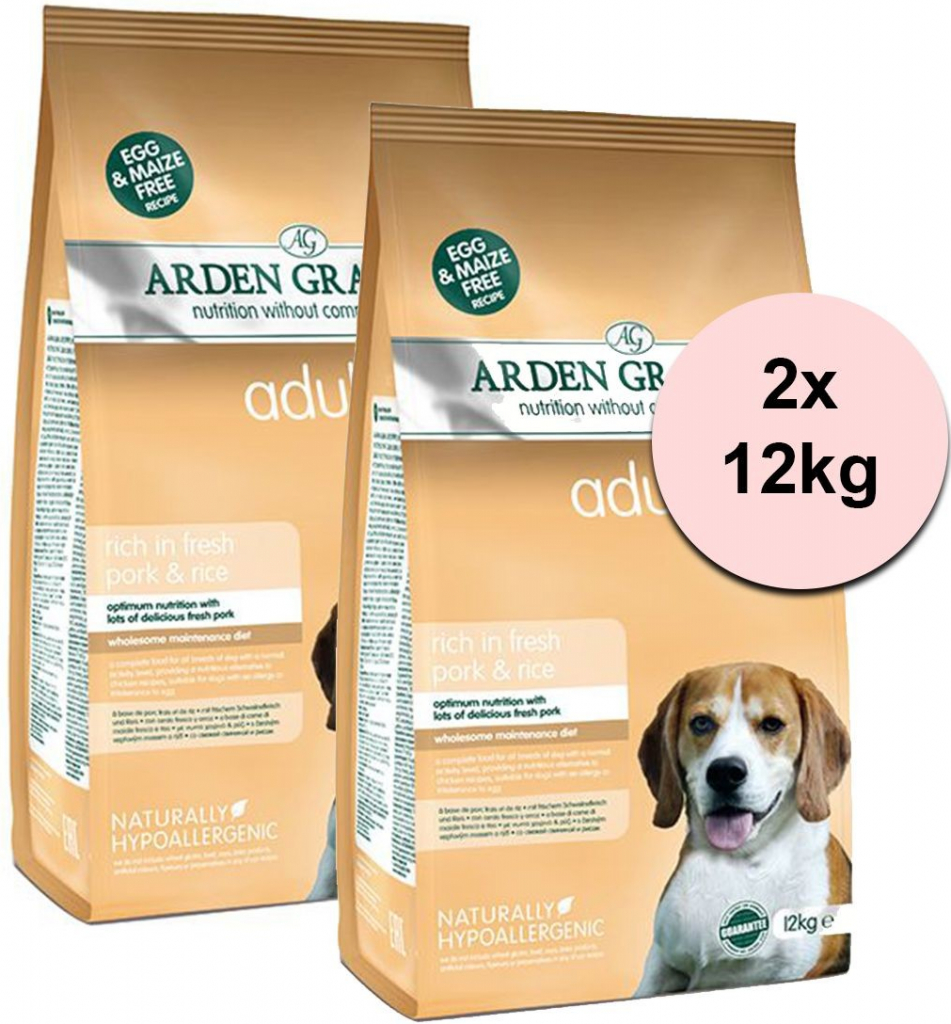 Arden Grange Adult Pork & Rice 2 x 12 kg