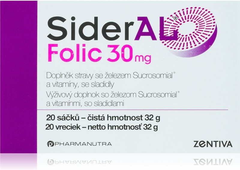 Sideral Folic 30 mg 20 sáčků