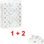 3x Toaletní papír »Advanced« vč. 2 balení kosmetických ubrousků »Facial Tissue«