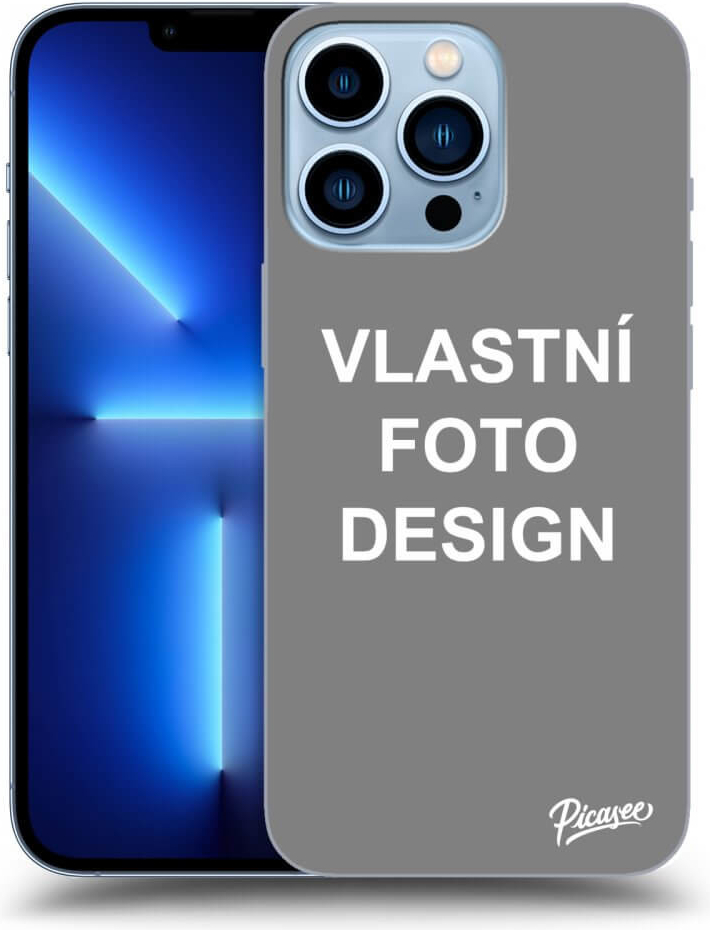 Pouzdro Picasee silikonové Apple iPhone 13 Pro - Vlastní design/motiv černé