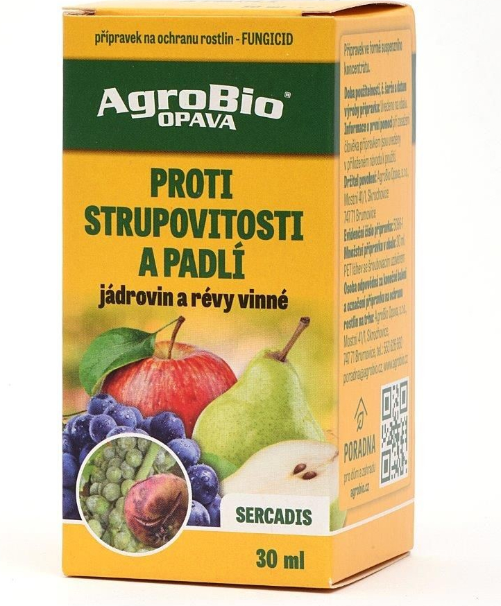 AgroBio PROTI strupovitosti a padlí (Sercadis) 30 ml