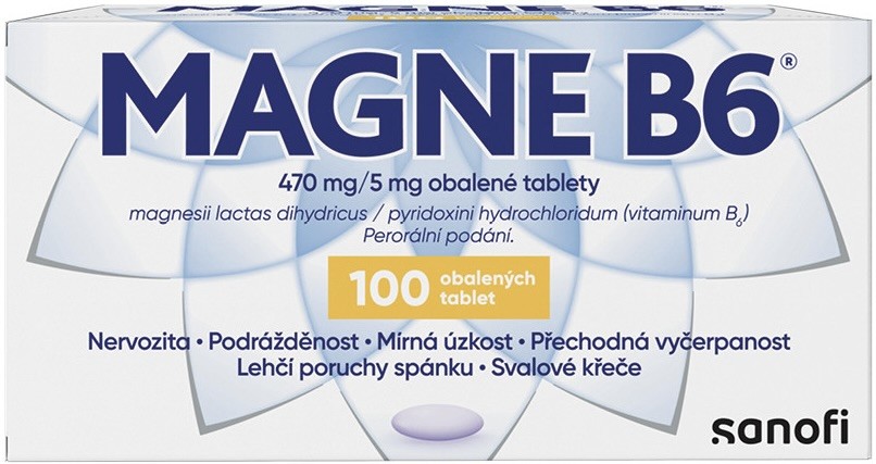 MAGNE B6 POR 470MG/5MG TBL OBD 100