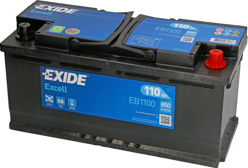 Exide Excell 12V 110Ah 850A EB1100