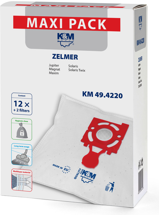 K&M 49.4220 MIC ZELMER (typ ZVCA300B) 12ks