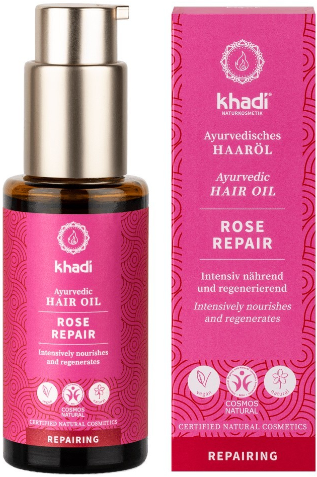 Khadi vlasový olej RŮŽE REPARACE 50 ml