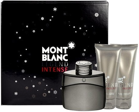 Mont Blanc Legend Intense EDT 100 ml + balzám po holení 100 ml + sprchový gel 100 ml dárková sada