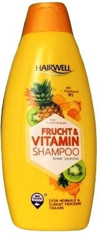 Hairwell Frucht a Vitamin šampon s Provitaminem B5 500 ml