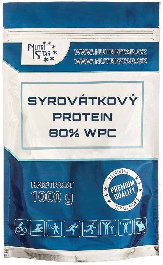 Nutristar Syrovátkový protein 80% WPC 1000 g