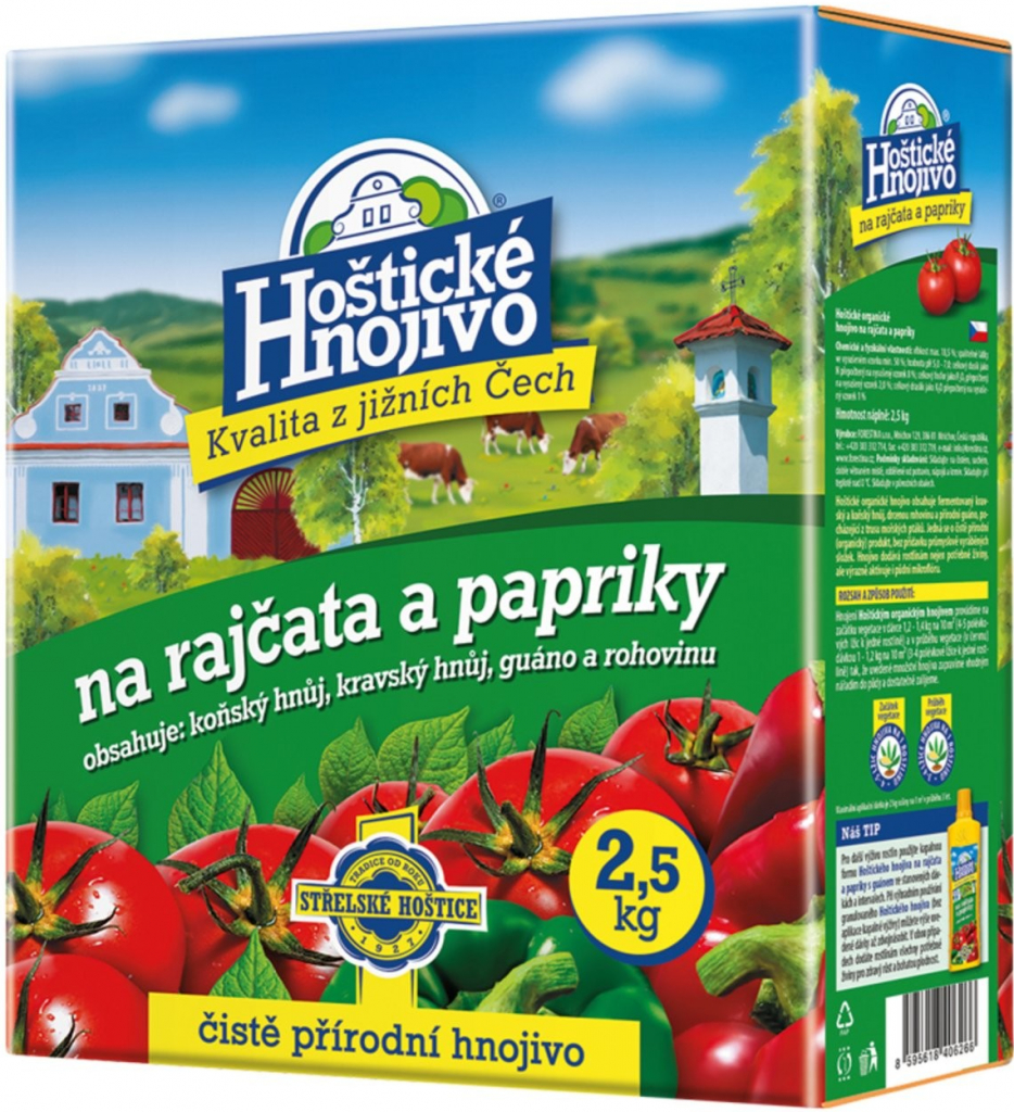 Nohelgarden Hnojivo HOŠTICKÉ na rajčata a papriky 2,5 kg