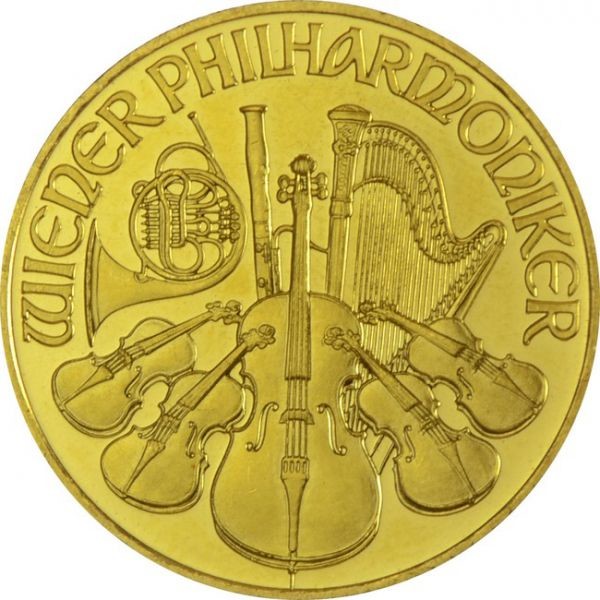 Münze Österreich Wiener Philharmoniker zlatá mince ATS Prägung 1/2 oz