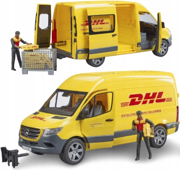 Bruder 2671 Mercedes-Benz Sprinter DHL s řidičem a příslušenstvím