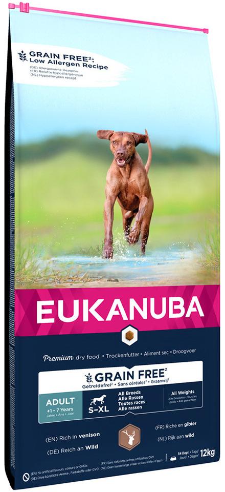 Eukanuba Grain Free Adult All breeds zvěřina 12 kg