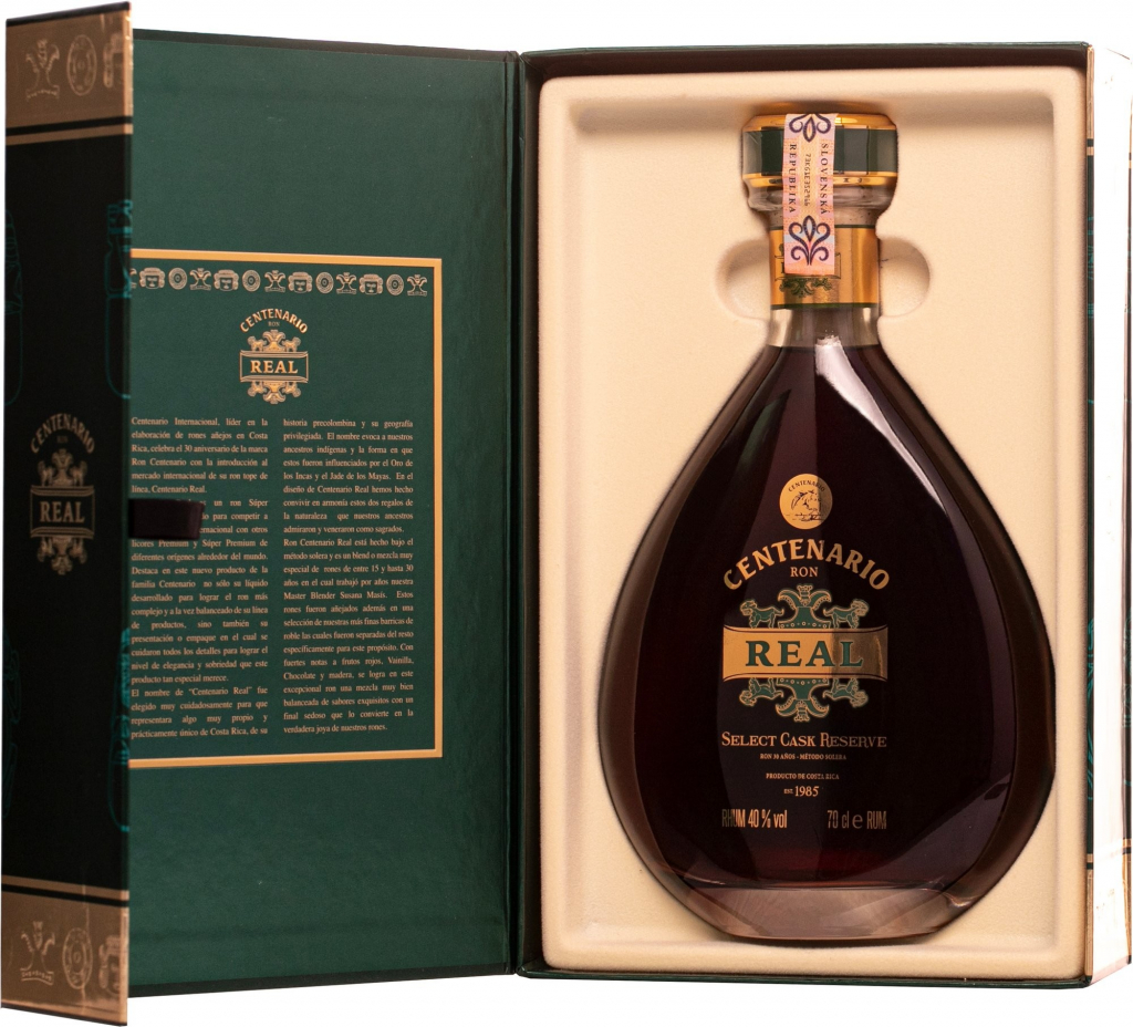 Ron Centenario Real Select Cask Reserve 30y 40% 0,7 l (kazeta)