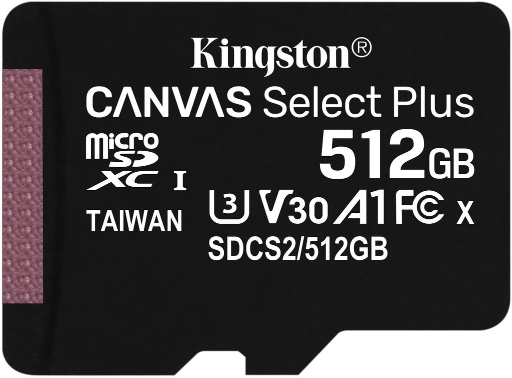Kingston Canvas Select Plus microSDXC 512 GB SDCS2/512GBSP
