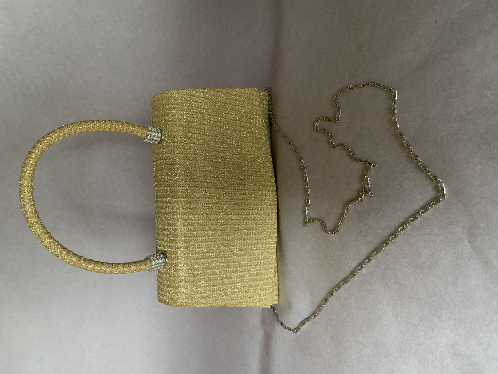 Stoklasa kabelka psaníčko s lurexem 870171 zlatá