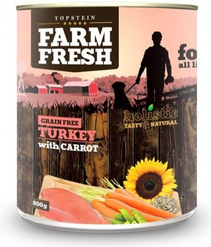 Topstein Farm Fresh Turkey & Carrot 24 x 0,8 kg