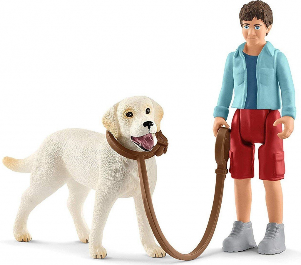 Schleich 42478 Procházka s retrívrem