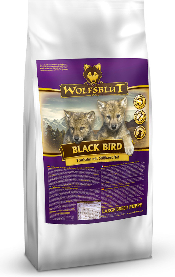 Wolfsblut Black Bird Large Breed Puppy krůta s batáty 2 kg