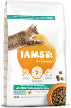 Iams Cat Adult Light Sterilized Chicken 10 kg