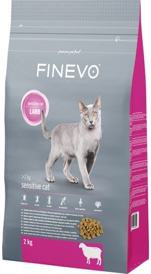 Finevo pro kočky Sensitive Cat jehněčí 2 kg