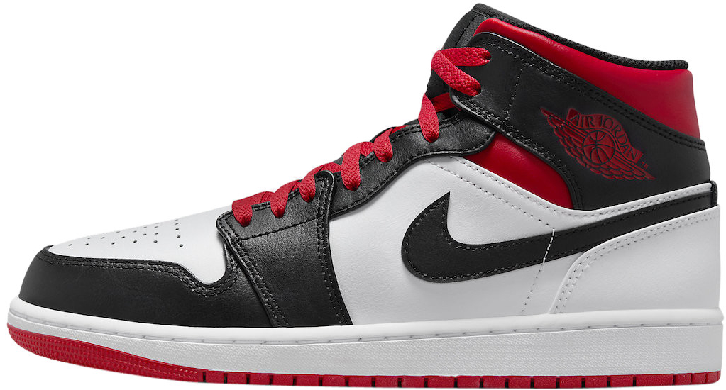 Air Jordan Jordan 1 Mid Black Toe White Gym Red