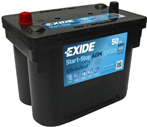 Exide Start-Stop AGM 12V 50Ah 800A EK508