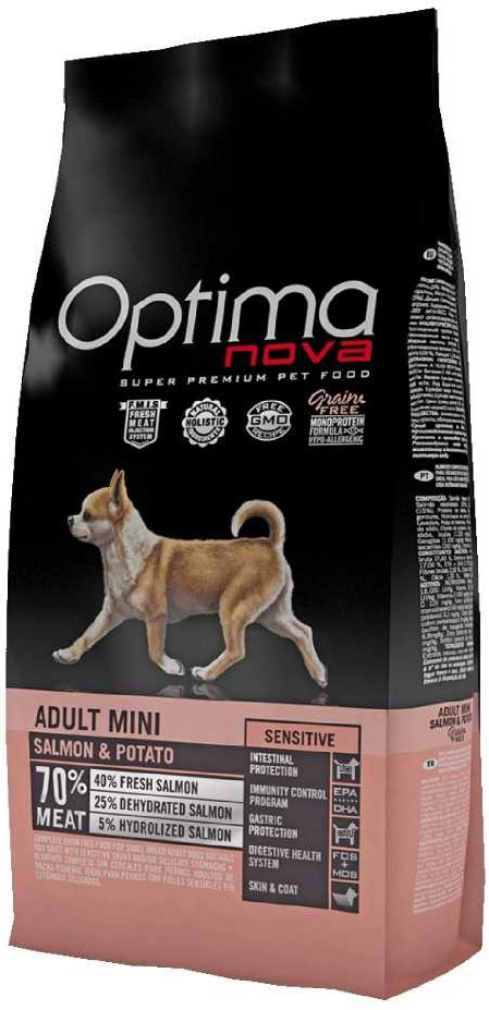 Optima Nova Dog Adult MINI Sensitive Grain Free Salmon 8 kg