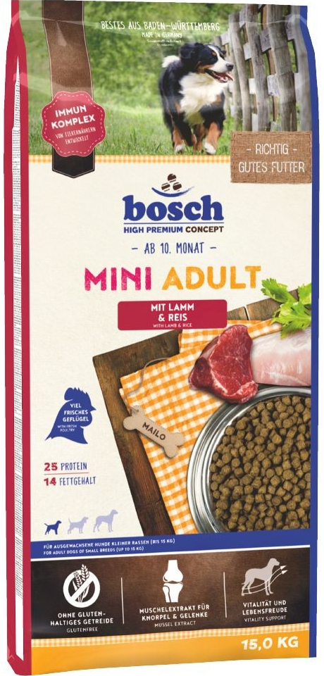 bosch Mini Adult Lamb & Rice 15 kg