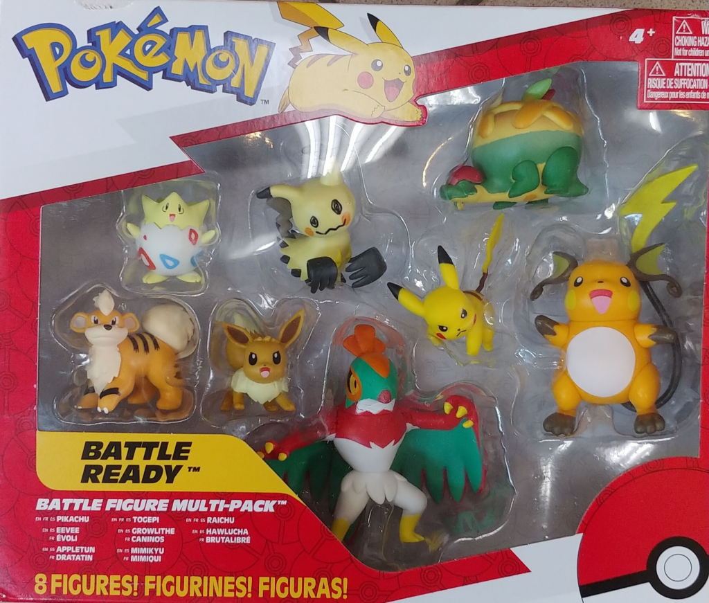 Orbico Pokémon akční figurky 8-Pack 5 Pikachu Eevee Galarian Ponyta a další