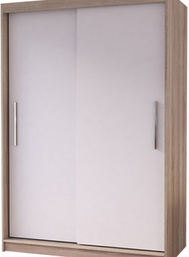 Idzczak Neomi 04 120 cm s posuvnými dveřmi Stěny bílá / dub