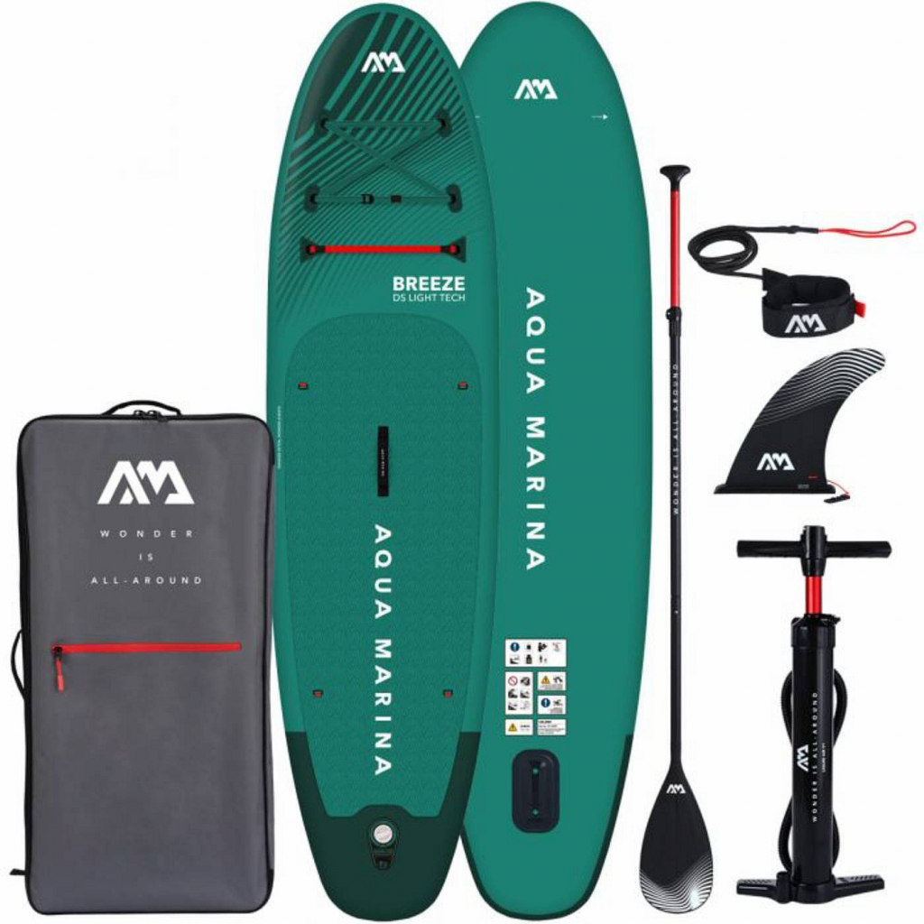 Paddleboard Aqua Marina Breeze 9\'10 silver tree