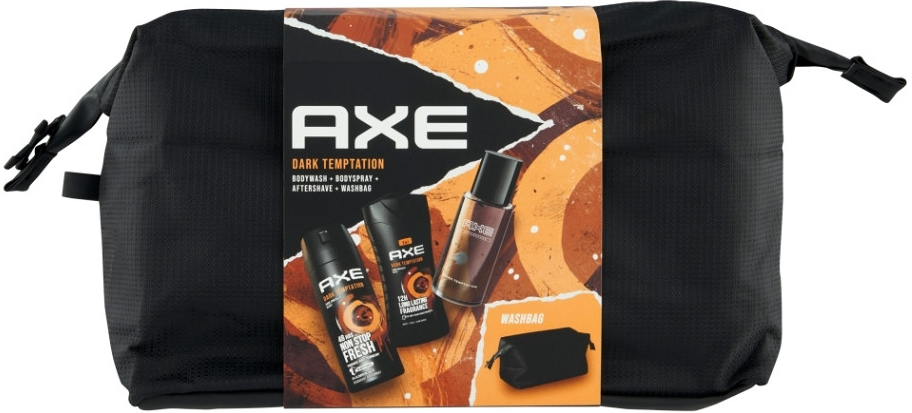AXE Dark Temptation deodorant sprej 150 ml + sprchový gel 250 ml + voda po holení 100 ml Dárkové balení s taškou