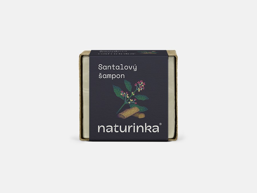 Naturinka tuhý šampon santalový 45 g