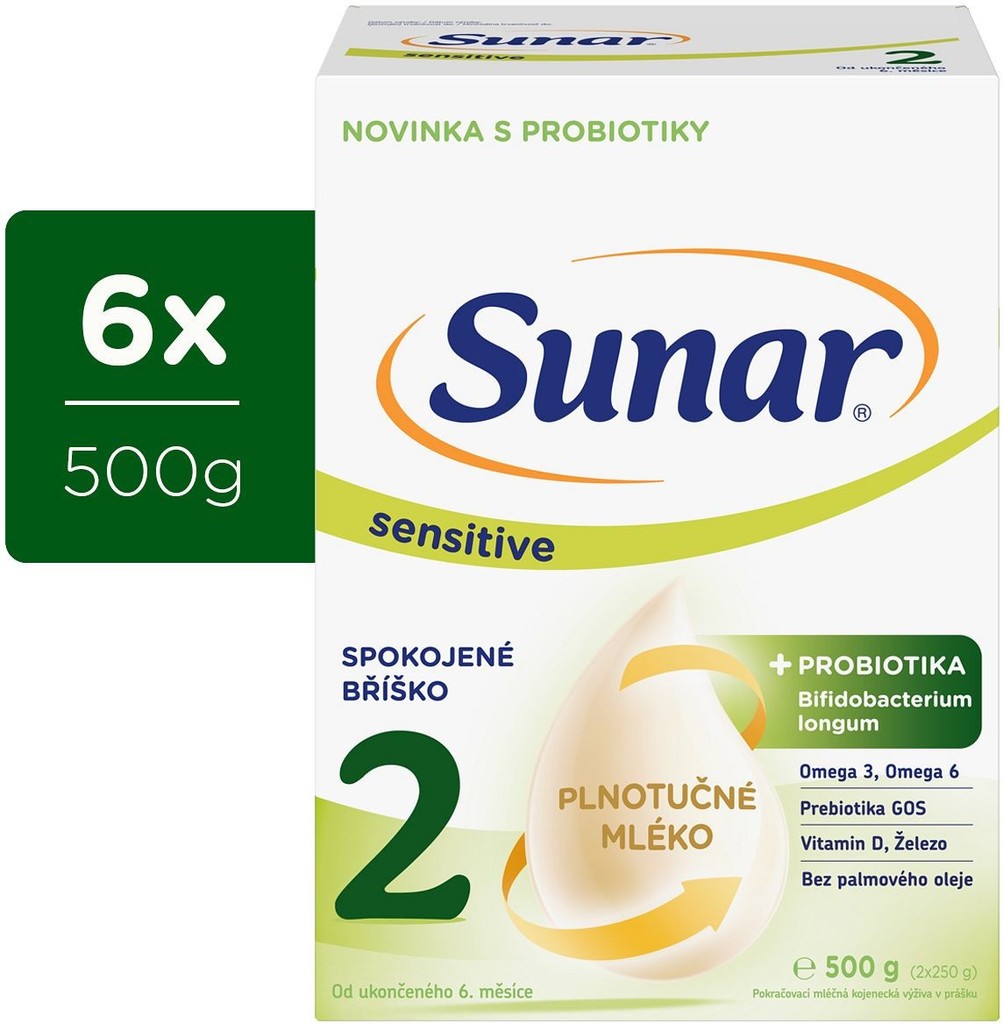 Sunar 2 Sensitive 6 x 500 g