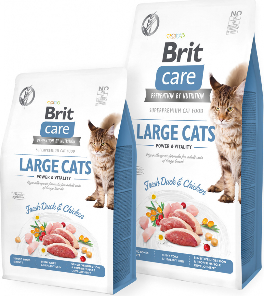 Brit Care Cat Grain-Free Large cats Power & Vitality 2 x 7 kg