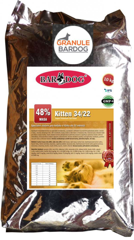 Bardog Kitten 34/22 10 kg