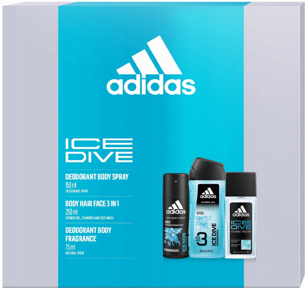 Adidas Ice Dive EDT 100 ml + EDT Get Ready! 100 ml dárková sada