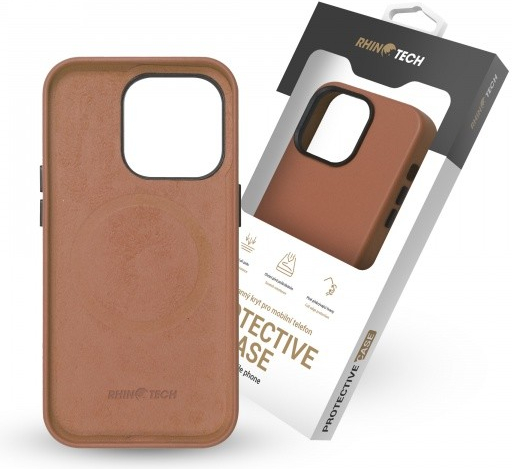 Pouzdro RhinoTech MAGcase Eco Apple iPhone 14 Pro RTACC298, hnědé