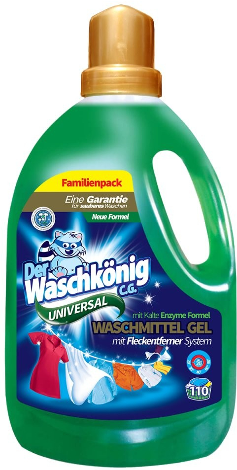 Waschkönig Universal XXL Gel na praní bílého a barevného prádla 110 PD
