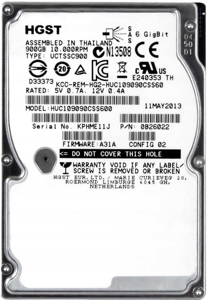 HGST 900 GB 2,5\