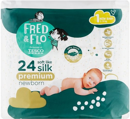 Fred & Flo Pleny Premium 1 New Baby 24 ks
