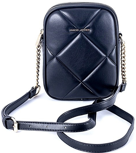 David Jones Malá dvouoddílová crossbody kabelka 7020 černá